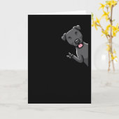 Patterdale Terrier Dog Karte (Gelbe Blume)