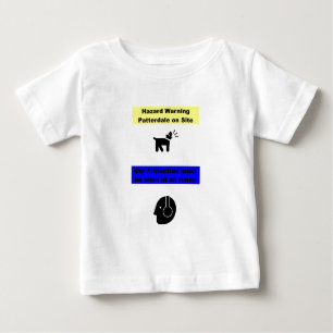 Patterdale Terrier Gefahrenwarnung! Baby T-shirt