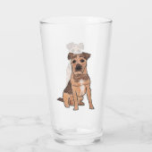 Patterdale Terrier Glas (Rückseite)