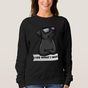 Patterdale Terrier Ich tue, was ich Stubborner Hun Sweatshirt