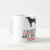 Patterdale Terrier Kaffeetasse (Vorderseite Links)