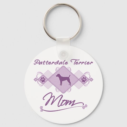 Patterdale Terrier Mama Schlüsselanhänger (Vorderseite)