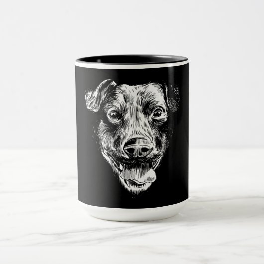 Patterdale Terrier Tasse (Zentrum)