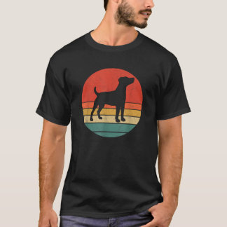 Patterdale Terrier Vintage Hund Silhouette Retro D T-Shirt