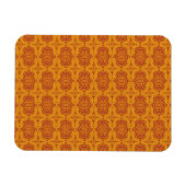 pattern77 DEKORATIVE ORANGE ORANGE-RED PATTERN SCR Magnet (Horizontal)