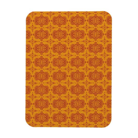 pattern77 DEKORATIVE ORANGE ORANGE-RED PATTERN SCR Magnet (Vertikal)