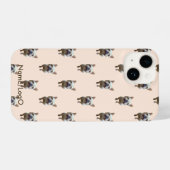 pattern_1_french bulldog_1 iPhone case Hülle (Rückseite (Horizontal))