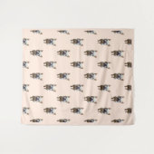 pattern_1_french bulldog_1 L_size tapestes Wandteppich (Vorderseite (Horizontal))