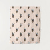 pattern_1_french bulldog_1 M_size tapestes Wandteppich (Vorderseite)