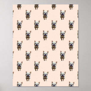 pattern_1_french bulldog_1 matt poster