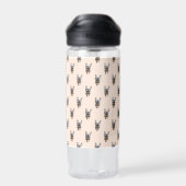 pattern_1_french bulldog_1 trinkflasche (Rückseite)