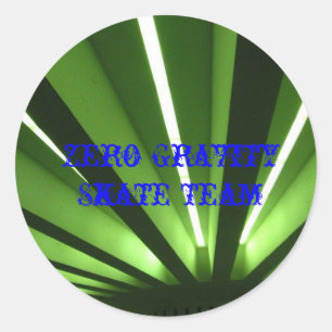 pattern_1, nullschwerkraft-Skate-Team, nullGravit Runder Aufkleber