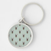 pattern_2_french bulldog_2 schlüsselanhänger (Vorne)