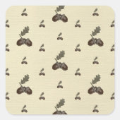 pattern_4_acorn_2 quadratischer aufkleber (Vorderseite)