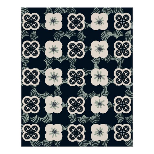 pattern_5_Blume_1 Hochglanzposter Poster (Vorderseite)