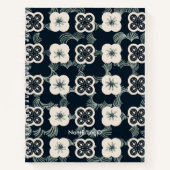 pattern_5_Blume_1 Spiralnotebook Notizblock (Vorderseite)