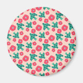 pattern_8_camellia und bird_2 magnet (Vorne)