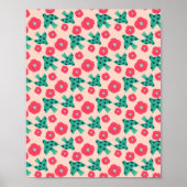 pattern_8_camellia und bird_2 matte Poster (Vorne)