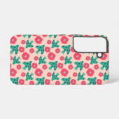 pattern_8_camellia und bird_2 samsung galaxy hülle (Rückseite (Horizontal))