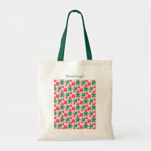 pattern_8_camellia und bird_2 tragetasche