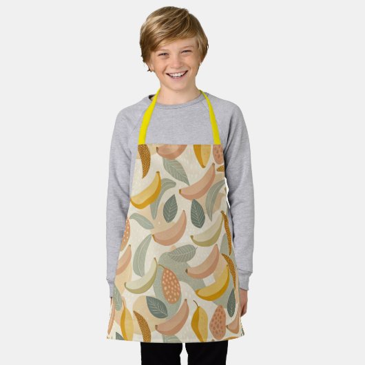 Pattern Abstract Boho Bananas Schürze (Getragen)