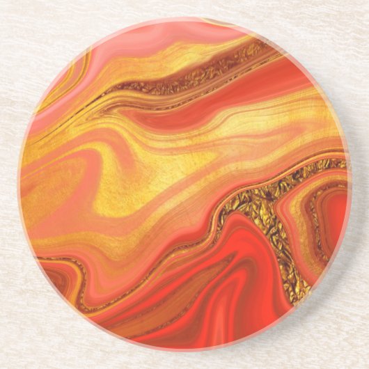 Pattern Abstract Marbled Getränkeuntersetzer (Vorne)