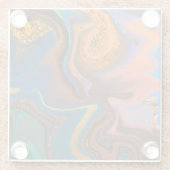 pattern abstract marbled glasuntersetzer (Rückseite)