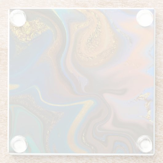 pattern abstract marbled glasuntersetzer (Rückseite)