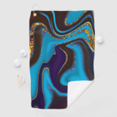 Pattern Abstract Marbled Golfhandtuch (Insitu)