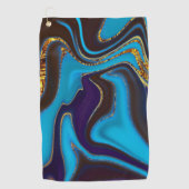 Pattern Abstract Marbled Golfhandtuch (Vorderseite)