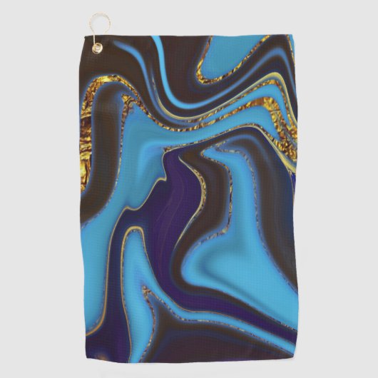 Pattern Abstract Marbled Golfhandtuch (Vorderseite)