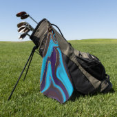Pattern Abstract Marbled Golfhandtuch (Gras)