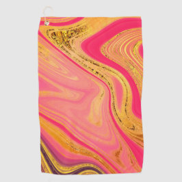 Pattern Abstract Marbled Golfhandtuch