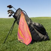 Pattern Abstract Marbled Golfhandtuch (Gras)