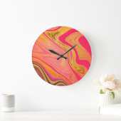 Pattern Abstract Marbled Große Wanduhr (Zuhause)