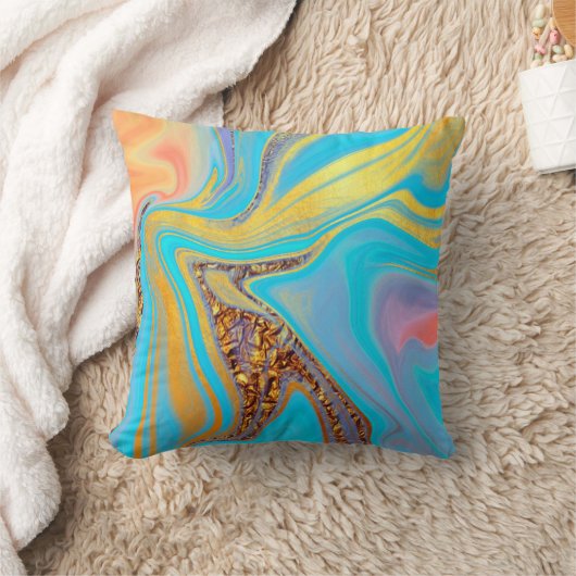 Pattern Abstract Marbled Kissen (Decke)