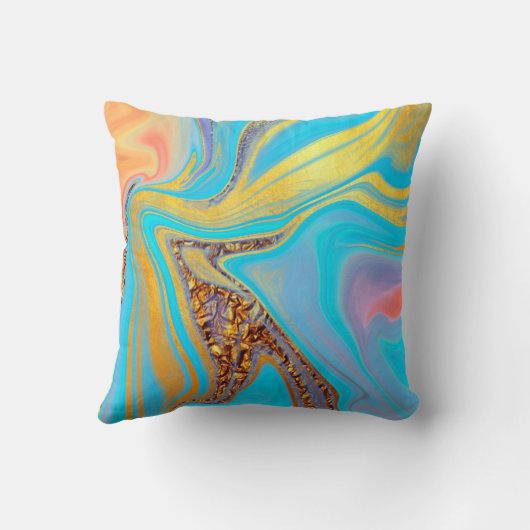 Pattern Abstract Marbled Kissen (Rückseite)