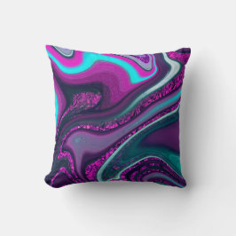 pattern abstract marbled kissen