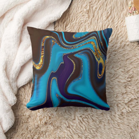 Pattern Abstract Marbled Kissen (Decke)