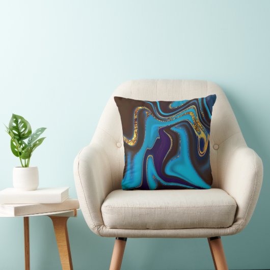 Pattern Abstract Marbled Kissen (Stuhl )