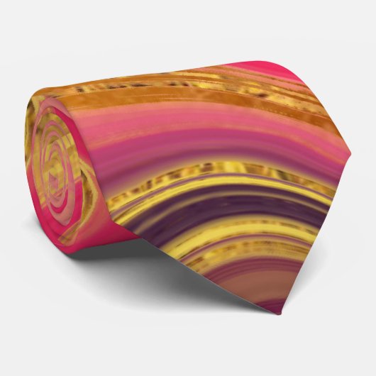 Pattern Abstract Marbled Krawatte (Gerollt)