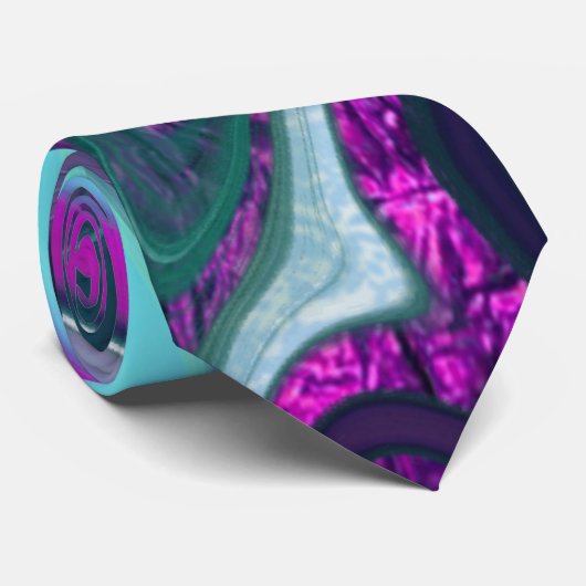 Pattern Abstract Marbled Krawatte (Gerollt)