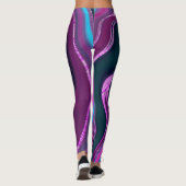 pattern abstract marbled leggings (Rückseite)