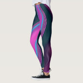 pattern abstract marbled leggings (Links)