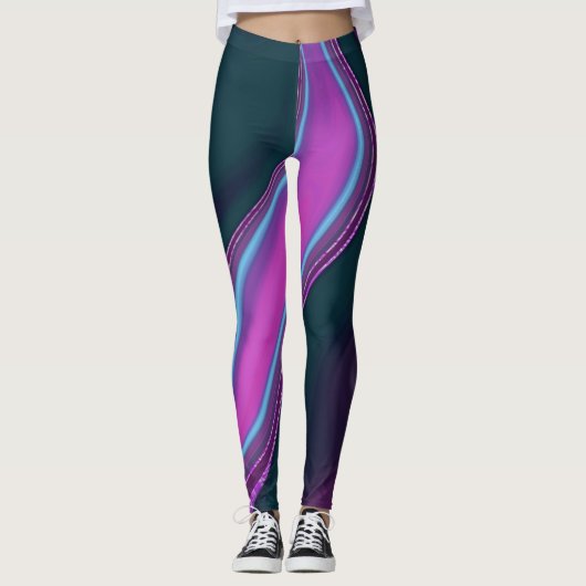pattern abstract marbled leggings (Vorderseite)