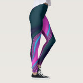 pattern abstract marbled leggings (Rechts)