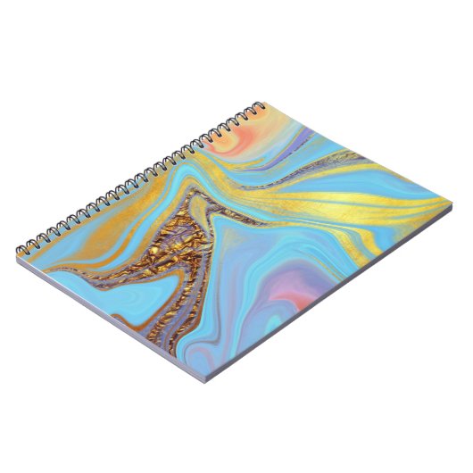 Pattern Abstract Marbled Notizblock (Linke Seite)