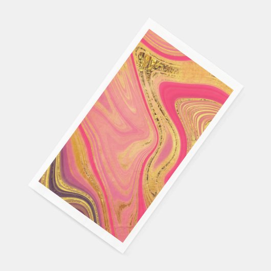 Pattern Abstract Marbled Serviette (Ecke)