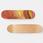 Pattern Abstract Marbled Skateboard (Horizontal)