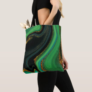 Pattern Abstract Marbled Tasche